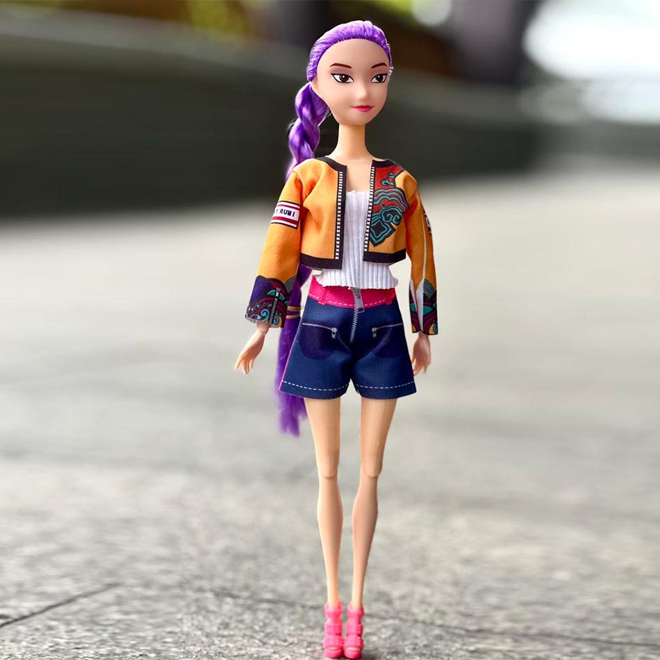 30см Куклы Игрушки Kpop Охотники на демонов Фигурка Игрушка Руми Мира Зои Красивая Принцесса Куклы для маленькой девочки Пластиковая DIY Игрушка для девочек