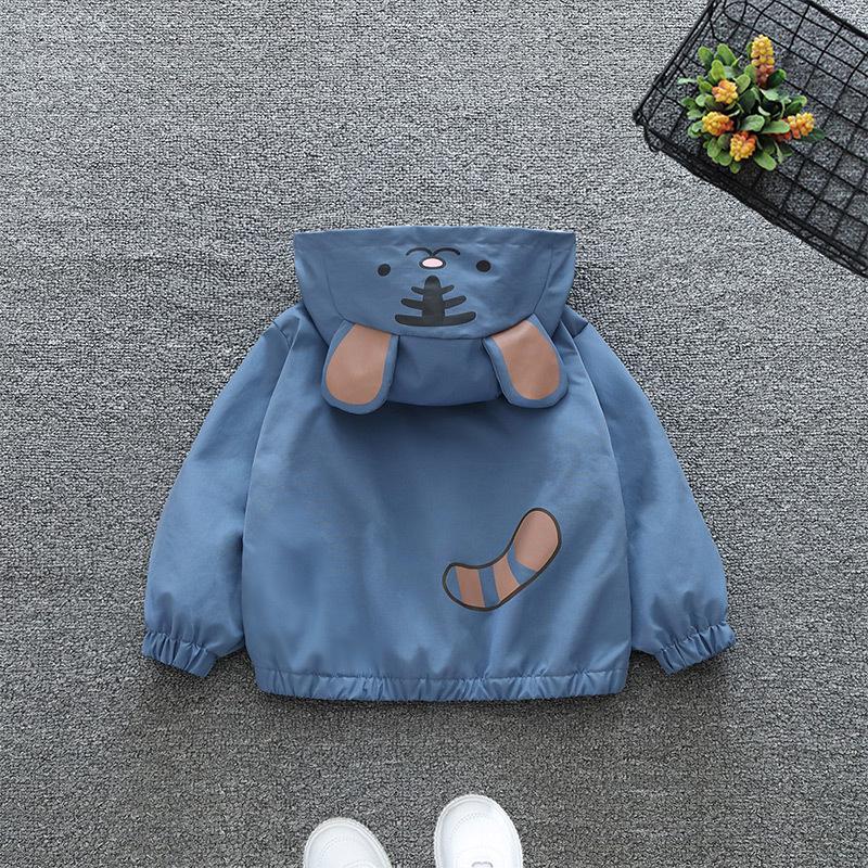 Детская толстовка с капюшоном в корейском стиле с мультяшным тигром - Новинка весны/осени