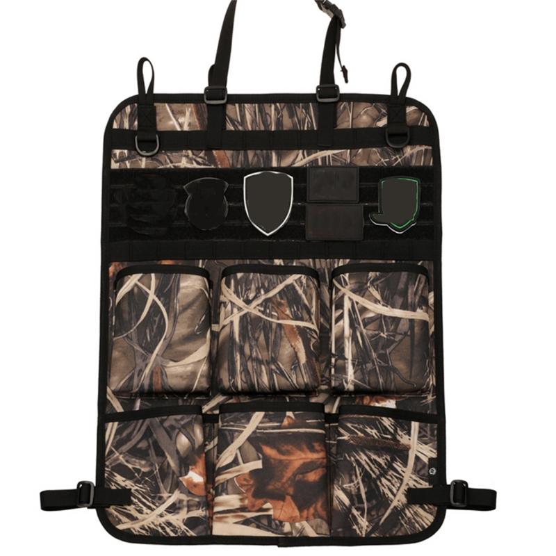 Автомобильный органайзер, сумка для хранения на спинку сиденья, многофункциональные тактические камуфляжные подвесные сумки, карман для хранения вещей в автомобиле, аксессуары для интерьера
