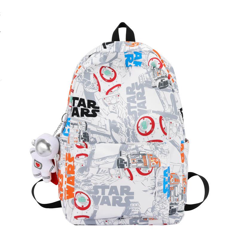 Schoolbag high school backpack boys ins trendy cool personality graffiti college student schoolbag women's casual simple versatile backpack