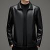 Genuine Leather Jacket for Men In Autumn and Winter, Plush Leather Jacket, Men's Lapel Casual Jacket, Daddy Sheepskin Top