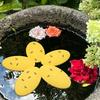 Bee Watering Station Flower Shape Floating Butterfly Waterer Garden Bee Insect Drinking Fountain for Thirsty Pollinator Feeding Bathing