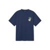 New MLB Drop Shoulder Sleeve T-Shirt Unisex Dark Blue 3ATSE0243-43NYS