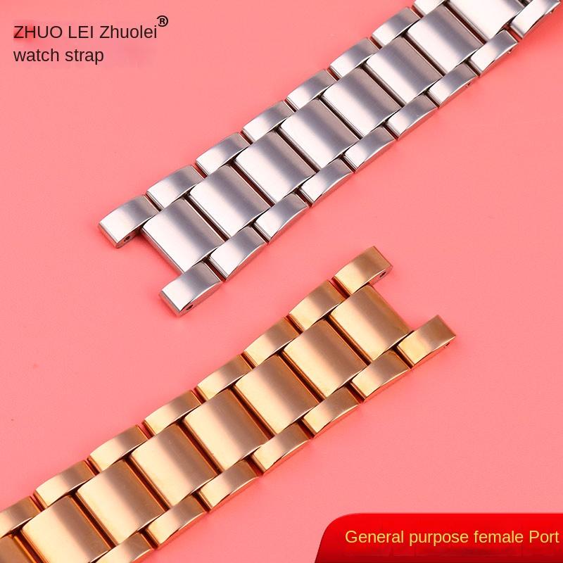 Вогнутый ремешок из нержавеющей стали для Rossini GC Cartier Pasha Michael Coles Casio 20-12 мм 18-10 мм 16-8 мм Складная застежка Ремешок для часов
