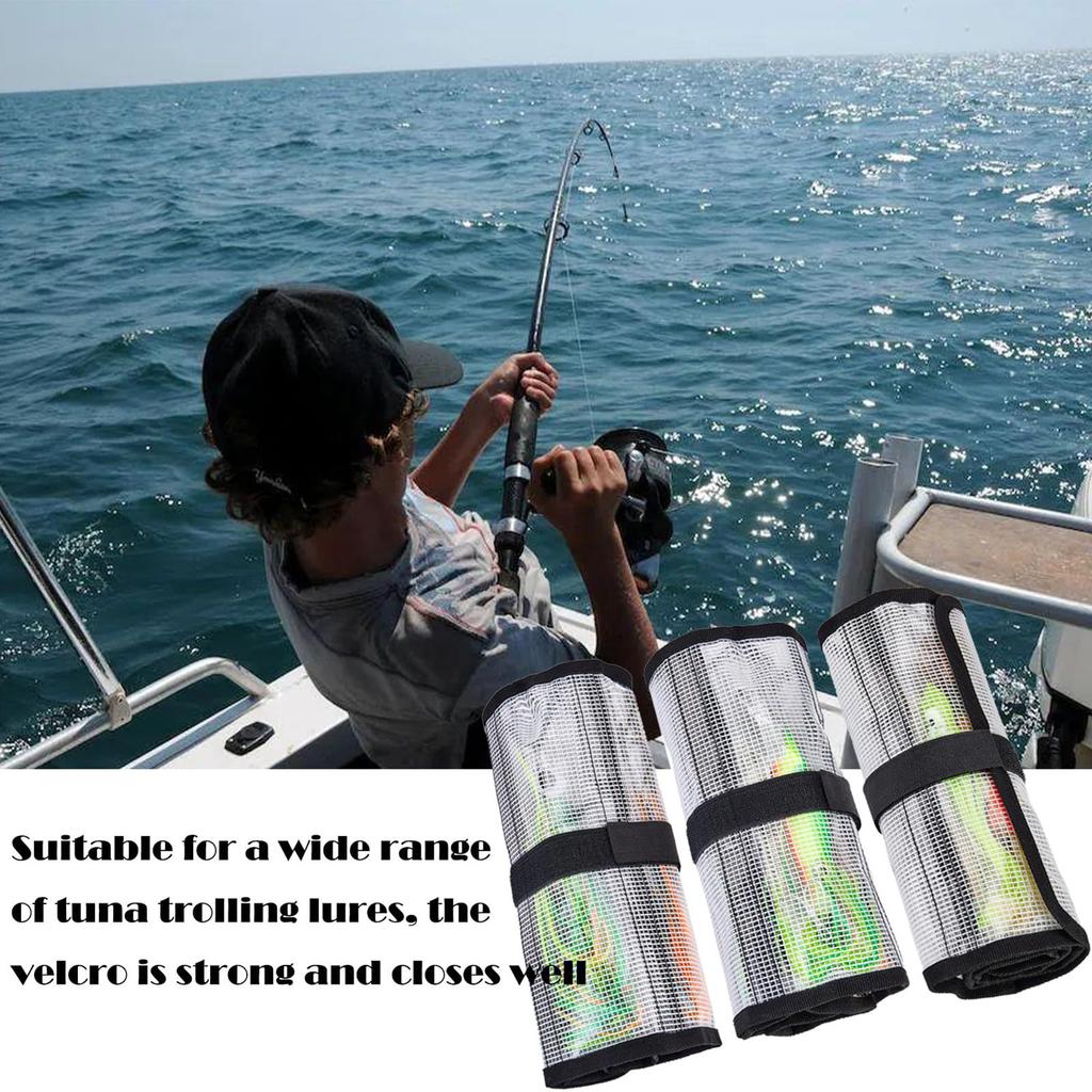 Foldable Fishing Lures Bags PVC Fishing Accessories Storage Case Transport Large Capacity Tackle Bags Home Hiking Gardening