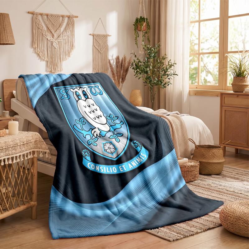 Флисовое одеяло в тематике Sheffield Wednesday Уютное мягкое плюшевое одеяло для спальни, дивана, путешествий