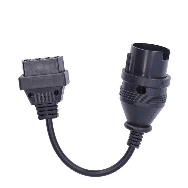 Diagnostic Adaptor Black Round OBD2 38Pin Cable for