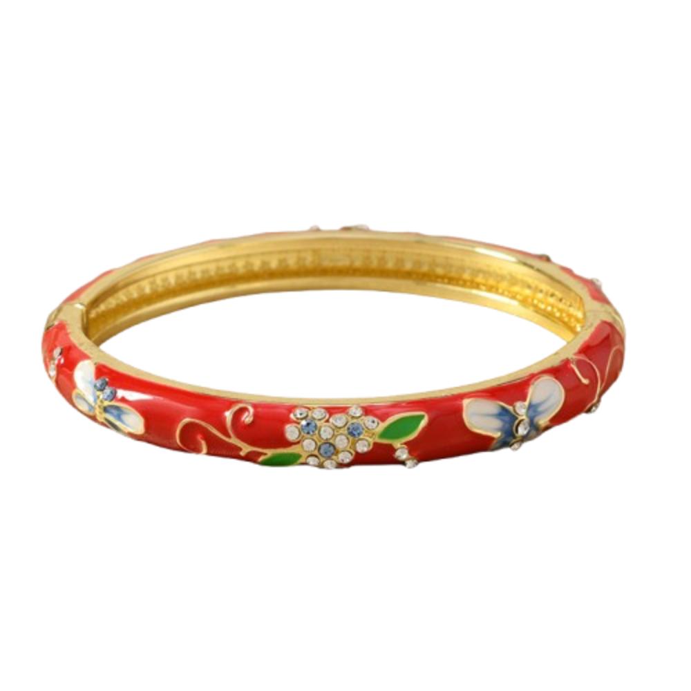 Китайский старинный браслет-перегородка традиционный женский браслет на руку ажурный цветочный браслет для девочек