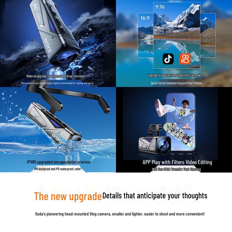 ORDRO EP7 Head-Mounted 4K Camera (CN version)