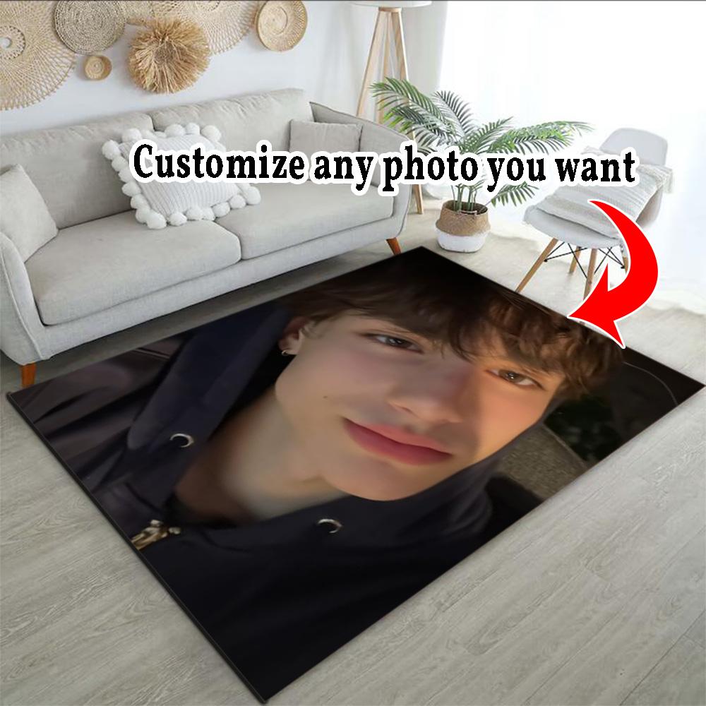Customize Picture Personalized image Carpet Perfect for Entryway Foyer Kitchen Bedrooms Anti-slip Rug Decorate Offices