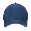 Vintage Distressed Denim 6-Panel Baseball Cap with Customizable Logo Curved Brim Ready to Ship for Unisex