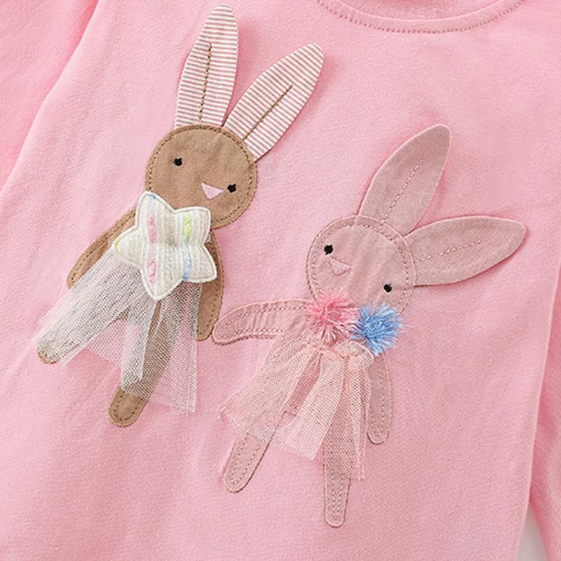 Girls Long Sleeve T-Shirt Fall Winter Cute Polka Dot Cotton Top Toddler Kids