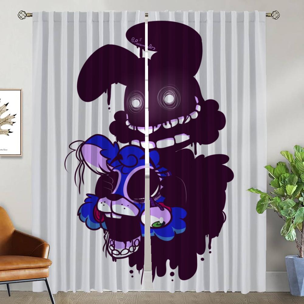 Элегантные шторы для гостиной Five Nights Home Interior Curtains 2 шт. Разделительные шторы Тюль для спальни Шторы