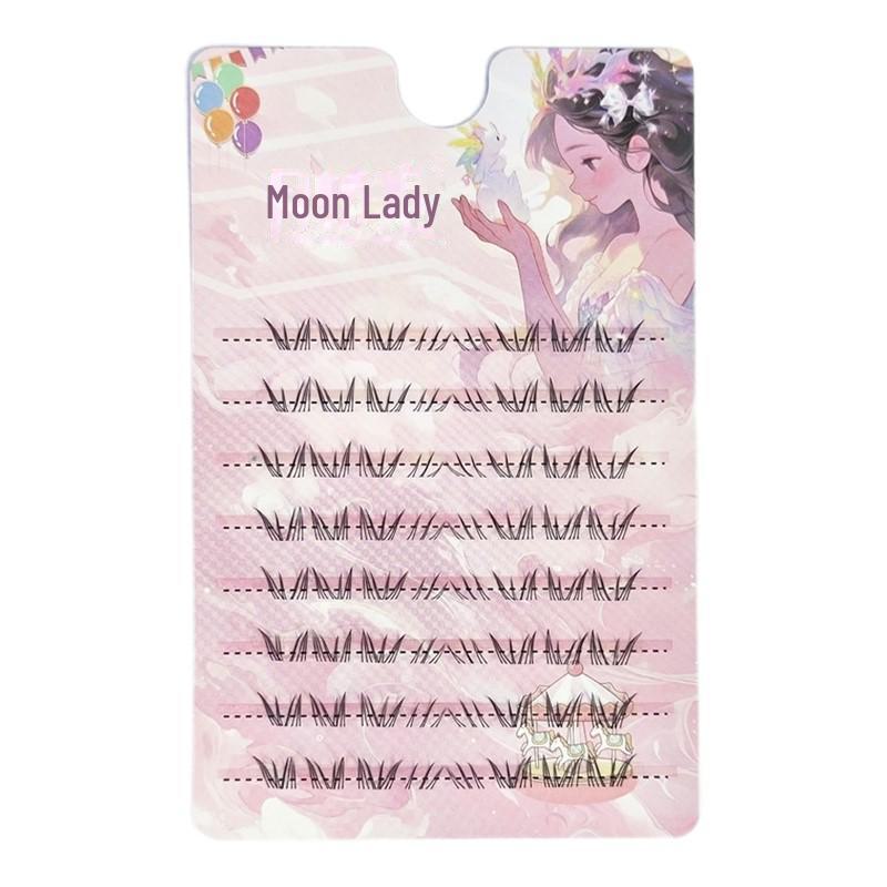 Накладные ресницы Moon Lady Polaris с прозрачным стержнем: Густые, дикие волосы для создания вьющегося, фотогеничного, мультяшного образа.