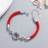 Red String Bracelet Meaning with Zirconia 925 Sterling Silver Rope Bracelet Lucky Red Thread Bracelets for Women Jewelry