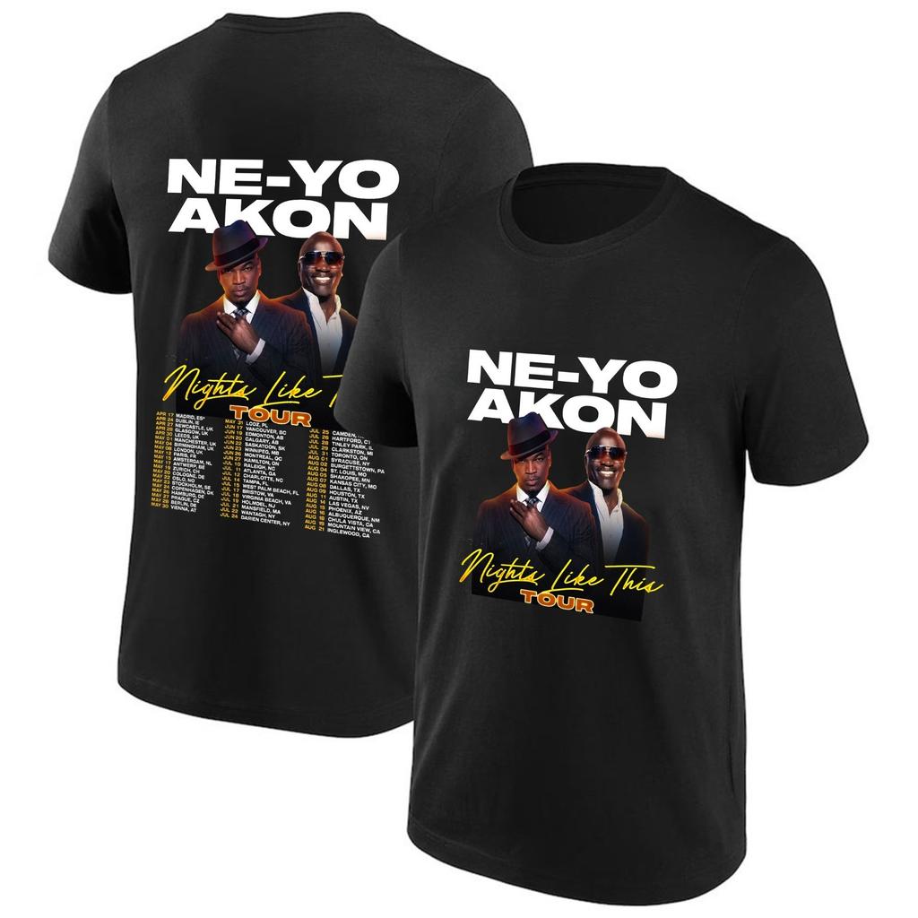 Akon TShirt NeYo Nights Like Tour Inspired Concert Unisex Adults kids Tee Tops