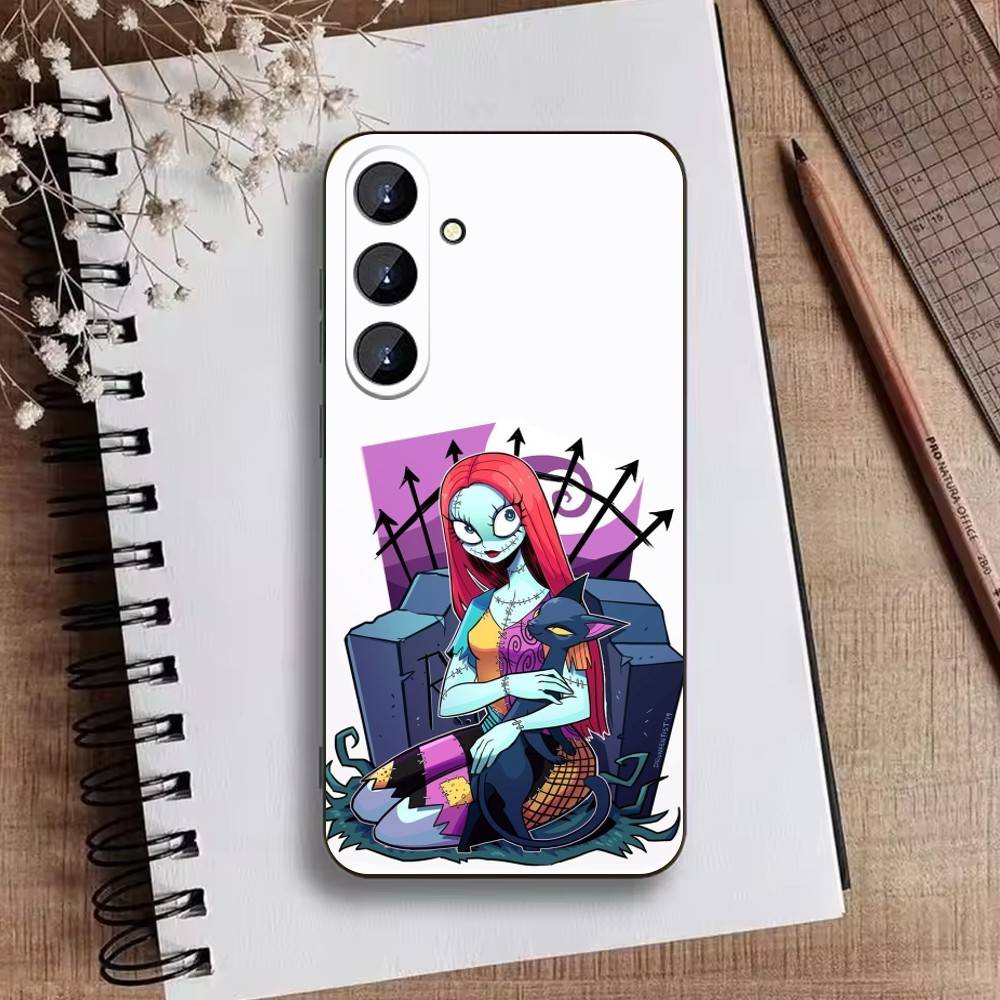 Чехол для телефона P-Nightmare Before Christmas для Samsung Galaxy A73, 21, 22, 32, 71, 53, 52, 51, 80, 5G, мягкий черный чехол
