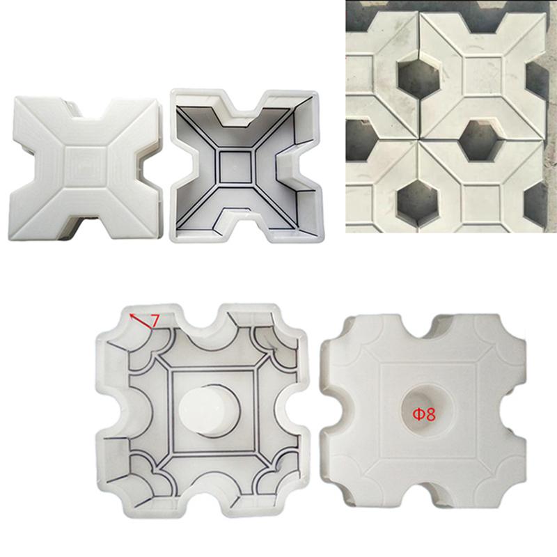 Несколько форм садовый пластиковый кирпичный пресс-форма для укладки тротуарной дорожки Diy Path Maker