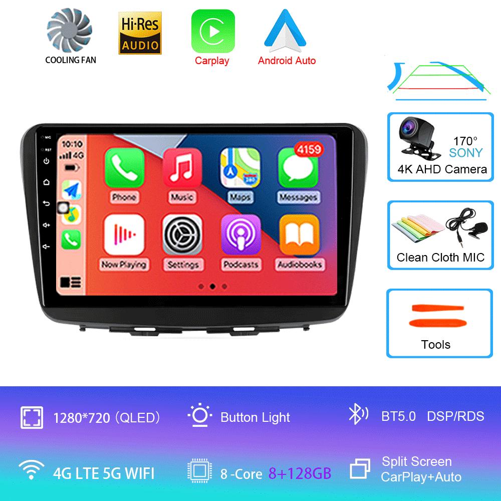 Car Radio Android 14 For Suzuki Baleno 2016 2017 2018 2019 Multimedia Player Stereo GPS WIFI+4G wireless Carplay Auto video DSP