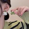 Lady Asymmetry Imitation Pearl Stud Earrings Flower Earrings Girl Fashion Women's Earrings Jewelry
