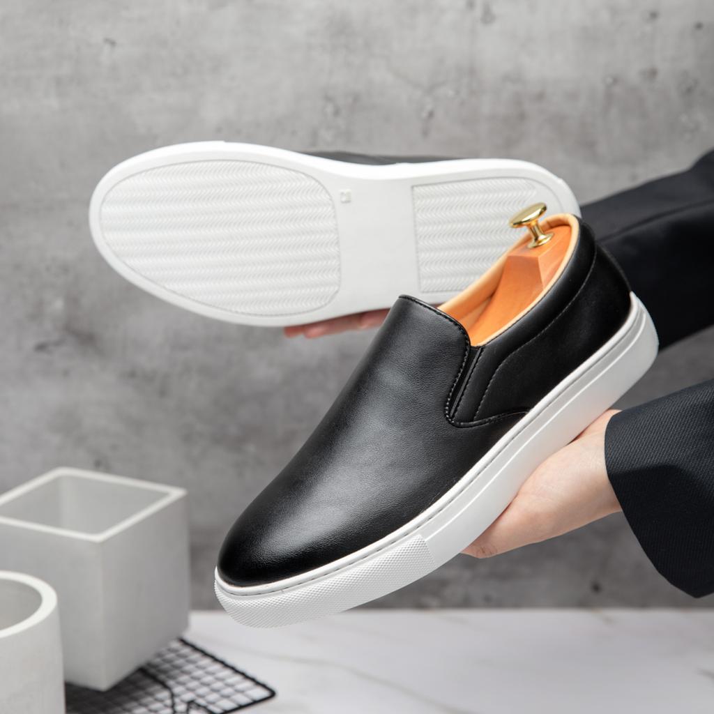 Модные Удобные Мужские Мягкие Ручной Работы Слипоны-Балетки Универсальные Повседневные Лоферы Деловые Формальные Кожаные Туфли Мокасины для Отдыха