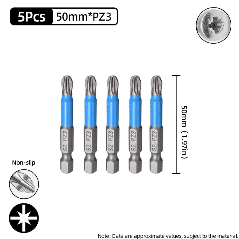 Нескользящие отвертки с крестовой головкой, крестообразная дрель, магнитная отвертка 1/4 дюйма, ручные инструменты PH1/PH2/PH3/PZ1/PZ2/PZ3