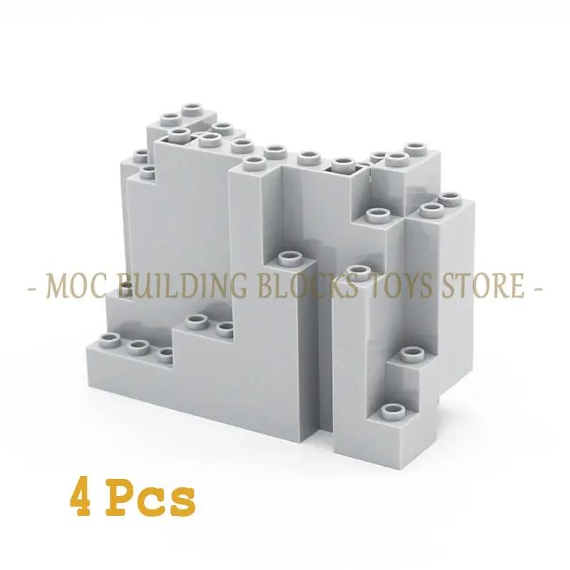 MOC Кирпич Скала Треугольная Скала Альпинарий Камень Стеновая Плита Барбакан Вал Гора Строительный Блок Сделай Сам Просветитель Совместимый с Игрушкой