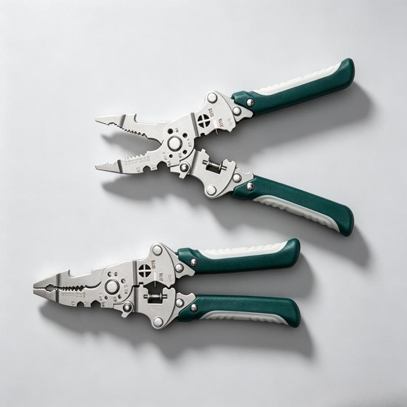 Multifunctional Electrician Pliers, Folding Wire Stripper Cutter, Crimping Splitter Wiring Tool for Electrical Repair