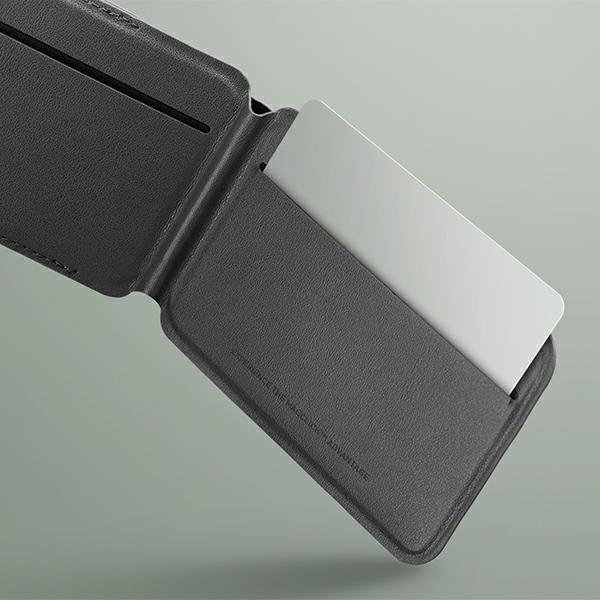 UNIQ Lyden DS Magnetic RFID Wallet and Phone Stand Beige-Green/Ivory-Lichen Green