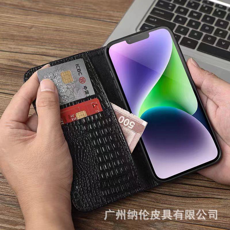 17 Genuine Leather Phone Case Creative Casual IPhone Pro Crocodile Protective Cover