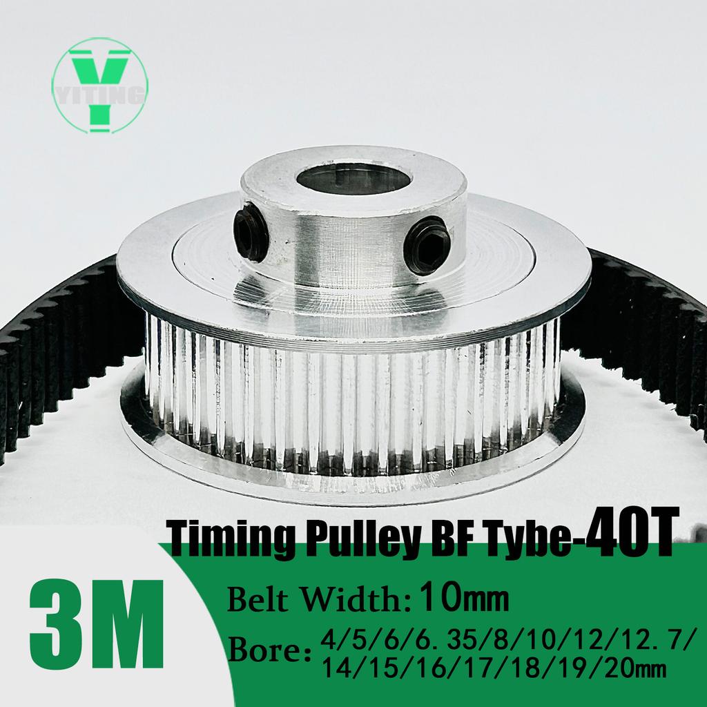 HTD3M 20T 40Teeth Timing Pulley Belt Set Belt Width 10mm Bore 4~20mm Reduction 2:1 Deceleration 3M Pulley Kit Synchronous Wheel