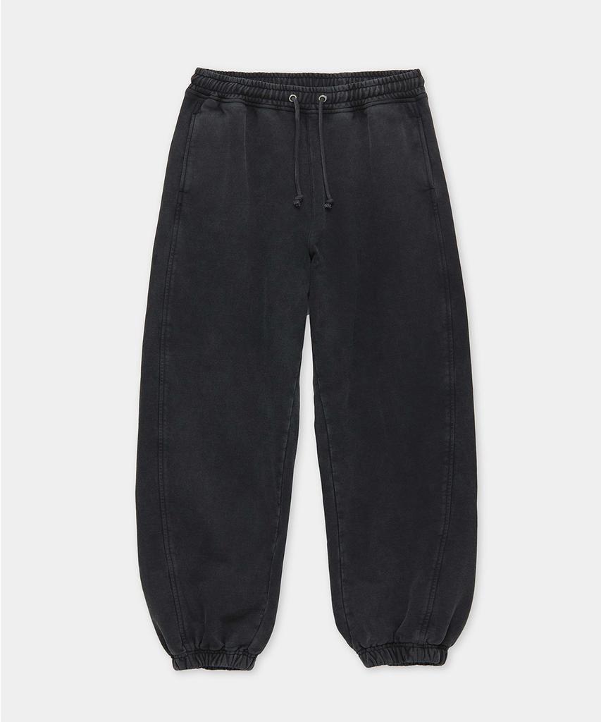 Kueo Хлопковые брюки с эффектом garment dyed (Стиранный уголь)
