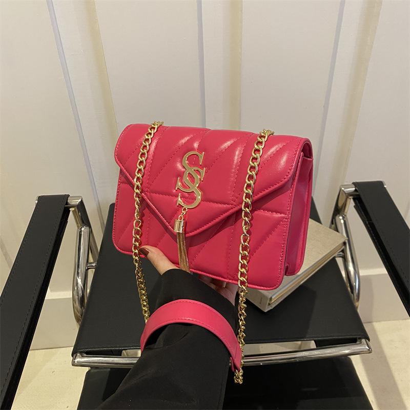 Повседневная ретро-сумка в стиле минимализма, модная сумка через плечо, новая стильная сумка, женская сумка на цепочке, женская сумка через плечо