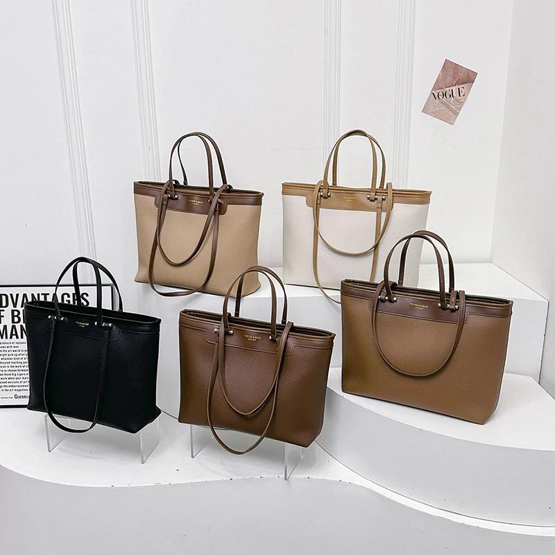 Осенние и зимние новые стили ПУ большой емкости высококачественные роскошные сумки через плечо и сумки