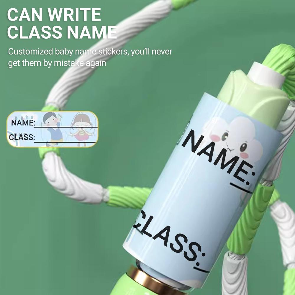 2.8M Soft Beaded Skipping Rope Adjustable PVC Beginners Children Lose Weight Sports Beaded Bamboo Jump Rope Exercising At Home