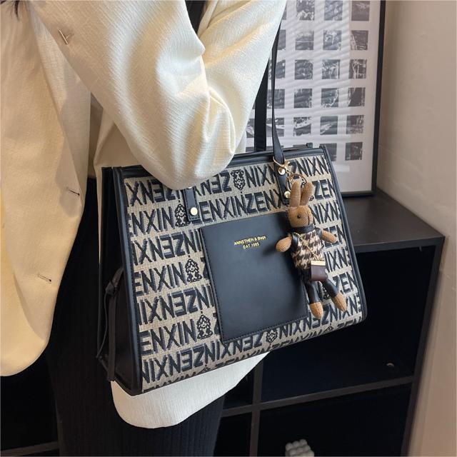 Популярные сумки большой вместимости, женские высококачественные холщовые сумки для поездок на работу, подмышечные сумки, модные сумки-тоут