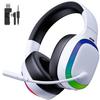 Беспроводная игровая гарнитура для PS5 Bluetooth-соединение Объемный звук Низкая задержка 50-мм динамики RGB До 70 часов работы Совместима с и Switch 5.3 /