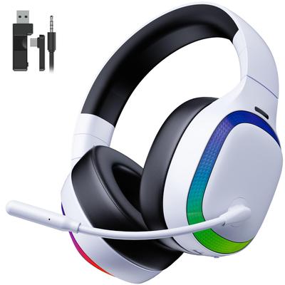 Беспроводная игровая гарнитура для PS5 Bluetooth-соединение Объемный звук Низкая задержка 50-мм динамики RGB До 70 часов работы Совместима с и Switch 5.3 /
