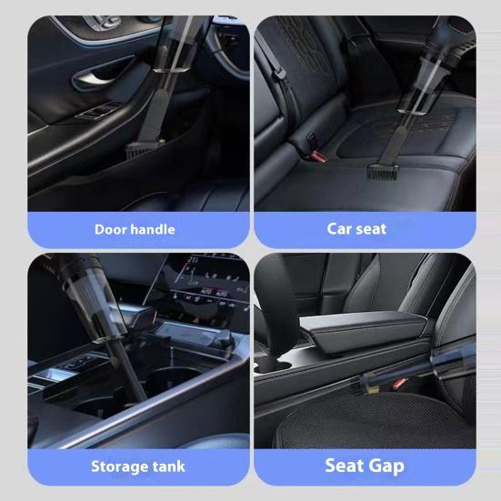 Car Vacuum Cleaner Wireless USB Charging Long Battery Life Washable Filter Powerful Suction Auto Vacuum Cleaner