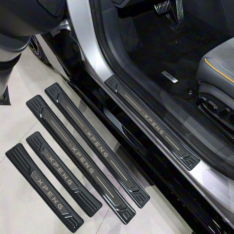 Для Xpeng P7 2025 Автомобильные накладки на пороги Защитные накладки Аксессуары Нержавеющая сталь Защита от царапин Декоративные наклейки 4 шт.
