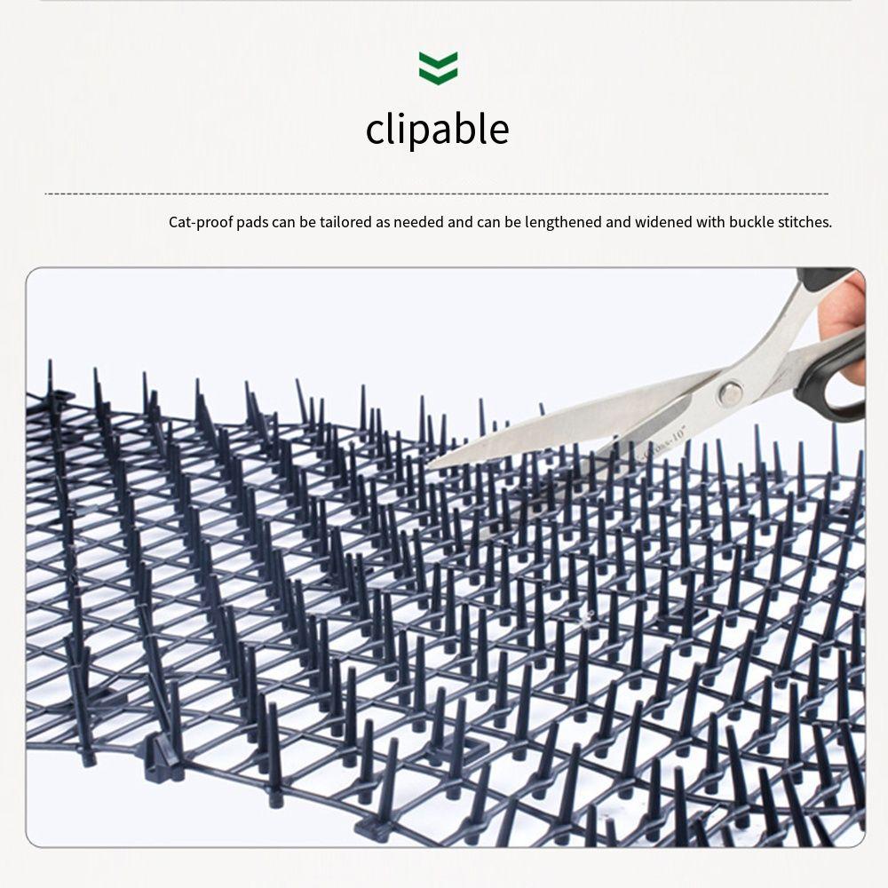 Сетевой коврик для кошачьего помета с шипами 2м/4м, отпугивающий кошачьи дорожки, прочный противокошачий ограничитель рытья
