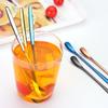 304 Stainless Steel Long Handle Stirring Spoon Coffee Tea Spoons Dessert Spoon Stirring Rod Tiny Spoon Gold Kitchen Accessories