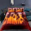 Beach Sea Sky Palm Coconut Tree Bedding Set King Queen Duvet Cover Sets Pillowcase Bed Linen Comforter Adult Kid Queen King Size