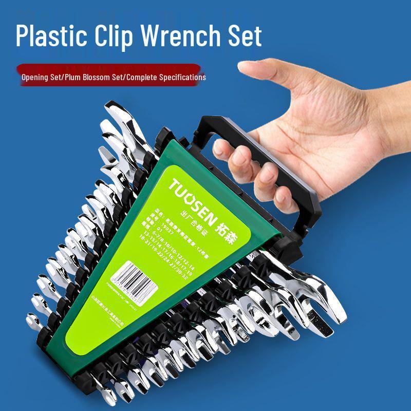 Набор комбинированных гаечных ключей с открытым и накидным зевом (двусторонний) - Зеркальная полировка Набор инструментов для ремонта