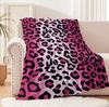 1PC Leopard Pattern Arts Cheetah Blanket Soft Flannel Thin Blankets for Home Office Travel Camping Perfect Gifts Four Season Use