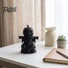Ручная работа, Резная тыква, 3D-печатная фигурка пугала, Матовый черный, Хэллоуин, Настольное украшение, Атмосферный, Для вечеринки, Декор для полки, Окна, Офиса,
