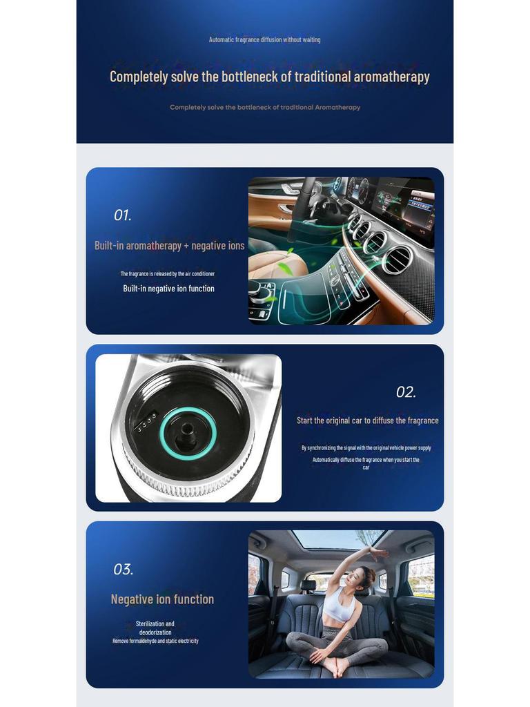BYD Song Plus, Qin Pro, Han, Tang, E2/E6 Автомобильная ароматерапия с ароматизатором и системой отрицательных ионов
