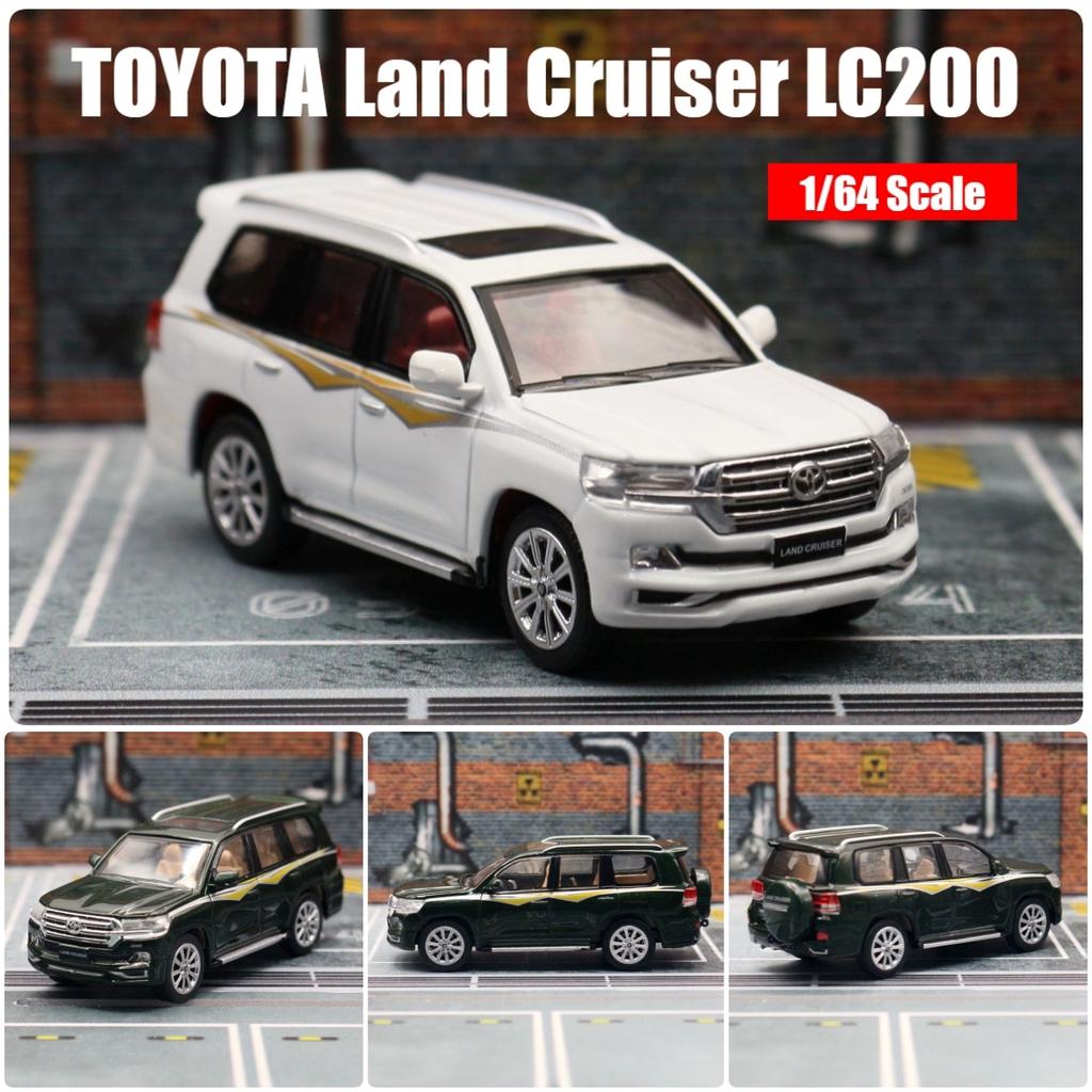 1/64 TOYOTA Land Cruiser LC200, миниатюрная модель JKM 1/64, игрушечный внедорожник премиум-класса, бесплатные колеса, литой под давлением сплав, коллекция, подарок