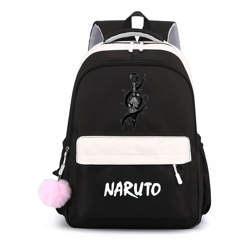 Аниме Наруто, нейлоновый милый мягкий рюкзак, школьная сумка для девочек-подростков, повседневная сумка для книг, мужская и женская дорожная сумка для отдыха