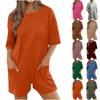 Womens Ladies Comfortable Casual Jumpsuit Short Sleeve Top Sweater Jumpsuit Shorts